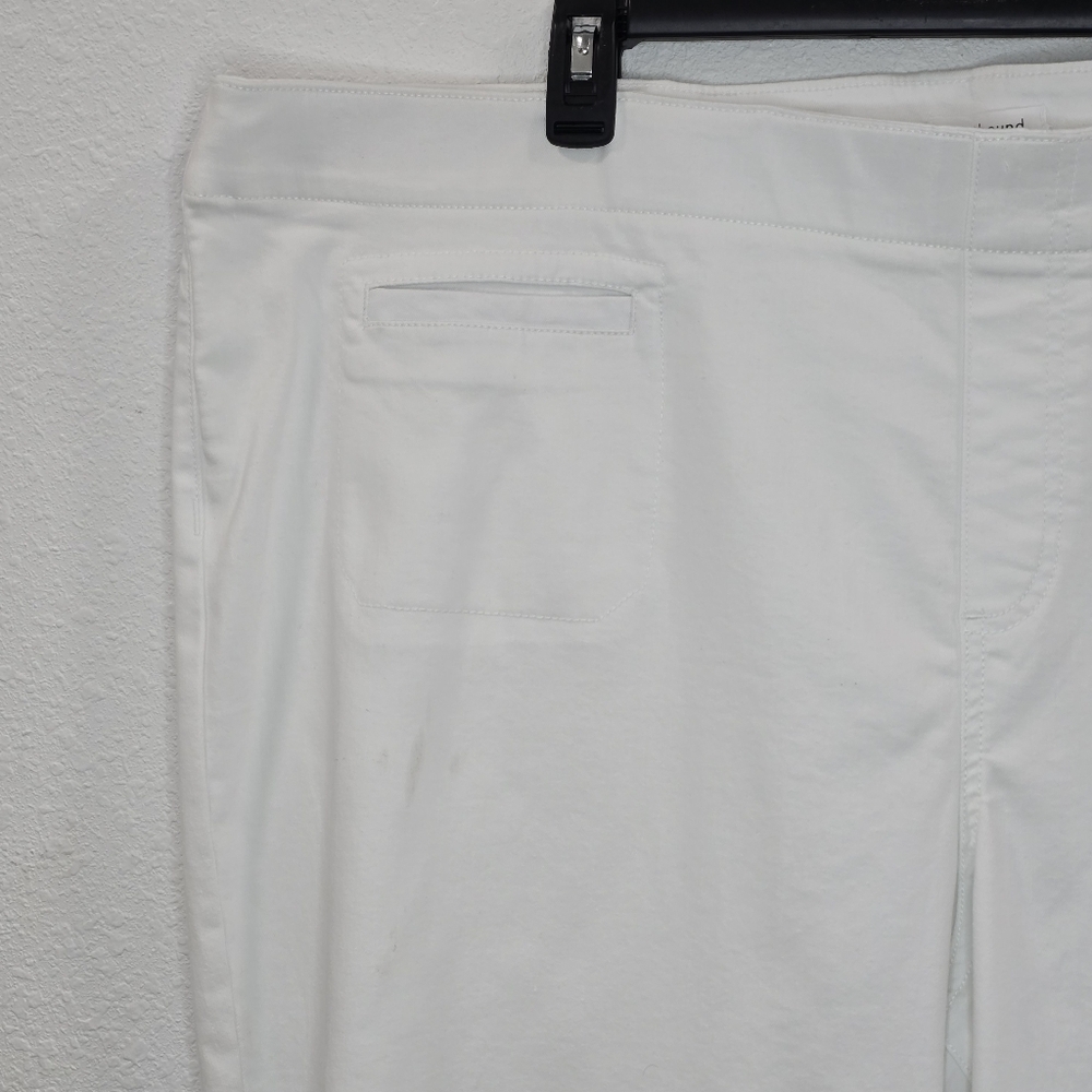 Westbound Womens High Rise Skinni White Summer Cropped Pants Size 24W - Picture 4 of 16